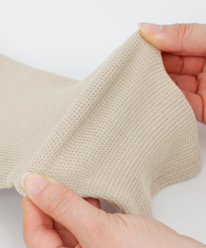 Long-Sleeve Romper with Bonnet (Waffle Knit)