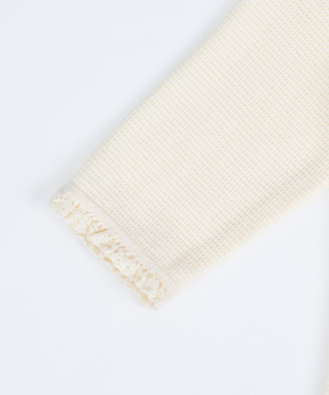 Long-Sleeve Romper with Bonnet (Waffle Knit)