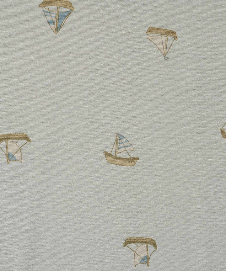 Short-Sleeve Romper with Bonnet