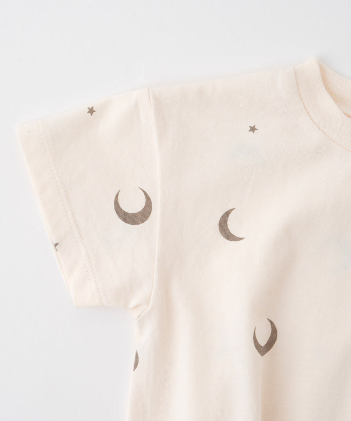 Short-Sleeve Romper with Bonnet