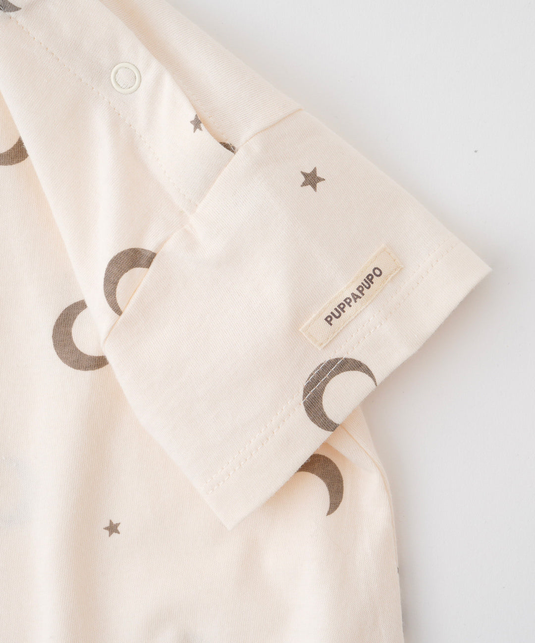 Short-Sleeve Romper with Bonnet