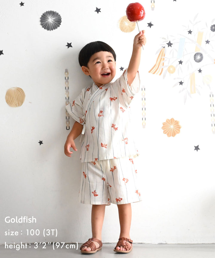 Boys 'Jinbei (ชุดฤดูร้อนญี่ปุ่นดั้งเดิม)