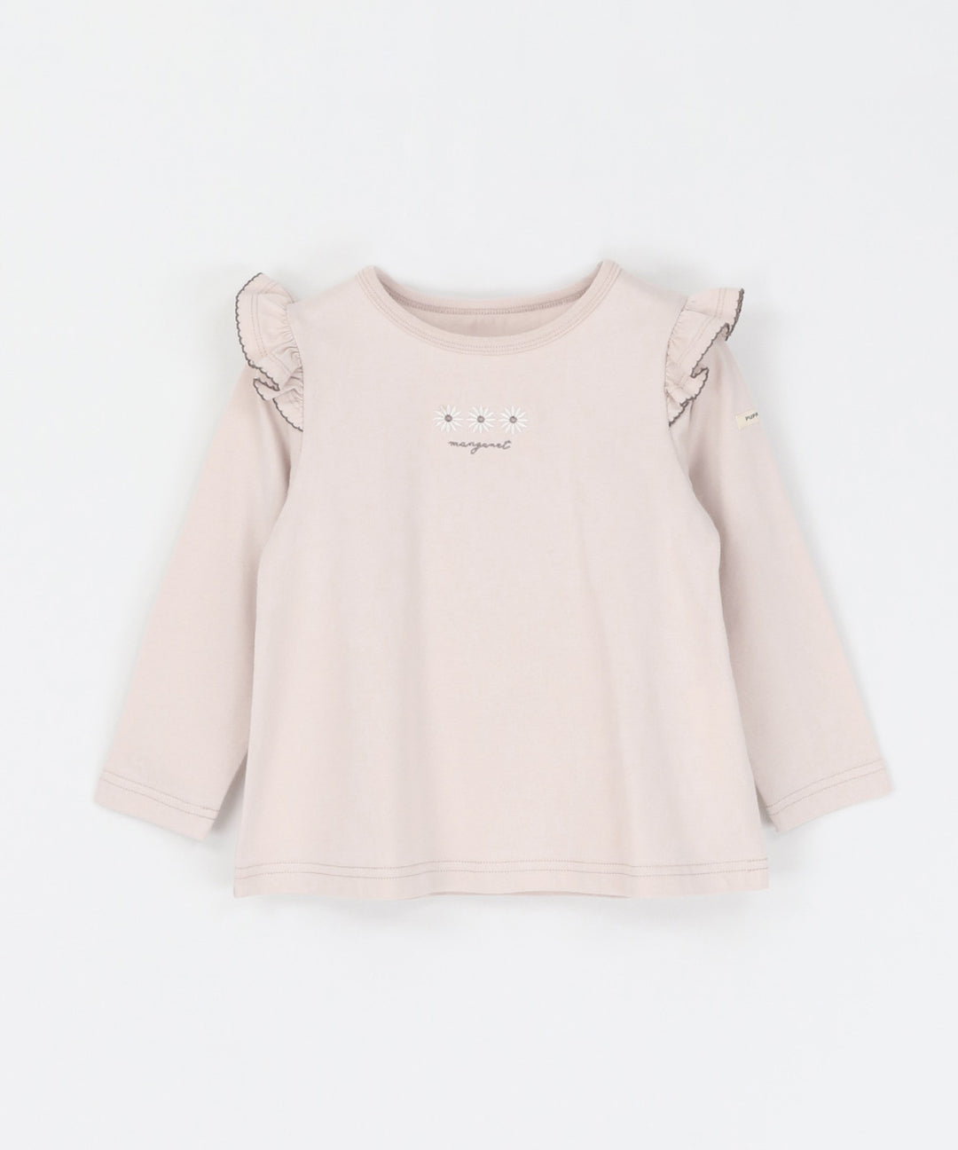 Long Sleeve T-shirt with Shoulder Frills