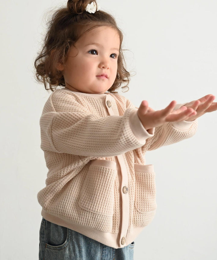 Waffle Cardigan