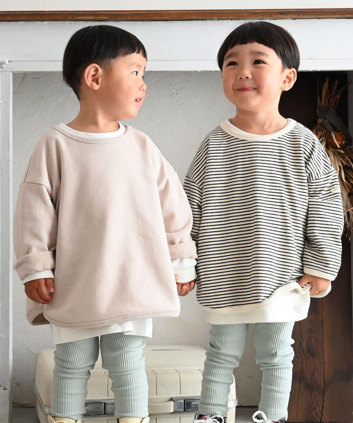 Ribbed Hemline Sweatshirt