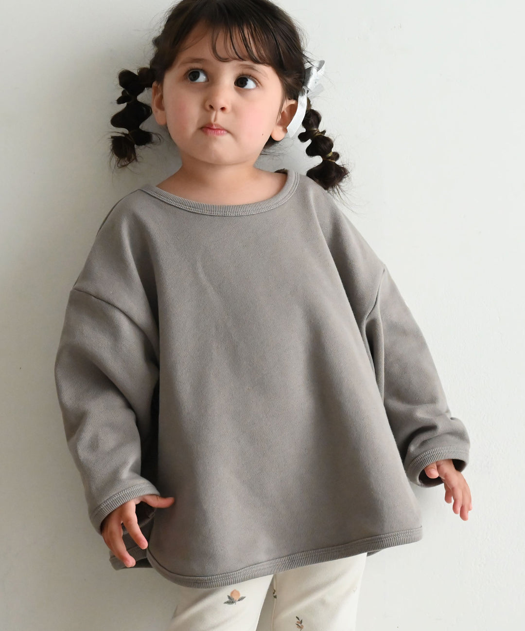 Ribbed Hemline Sweatshirt