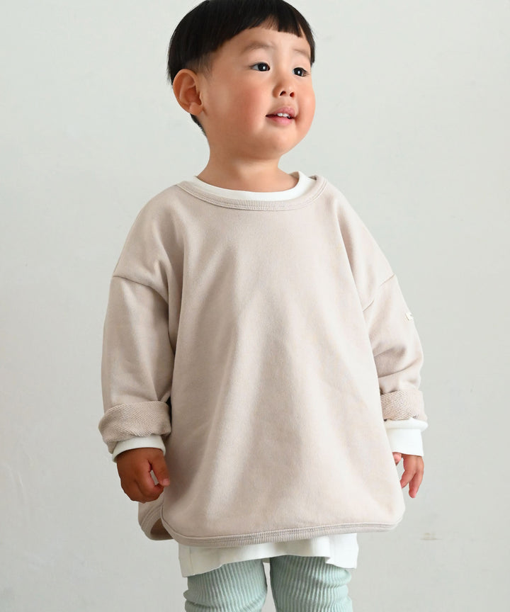 Ribbed Hemline Sweatshirt