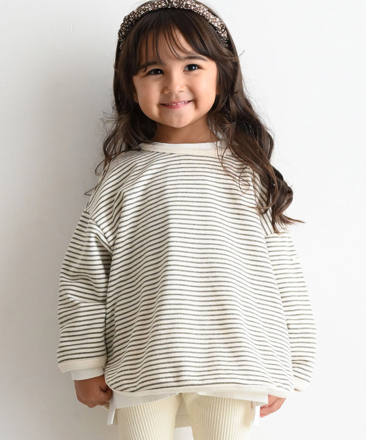 Ribbed Hemline Sweatshirt