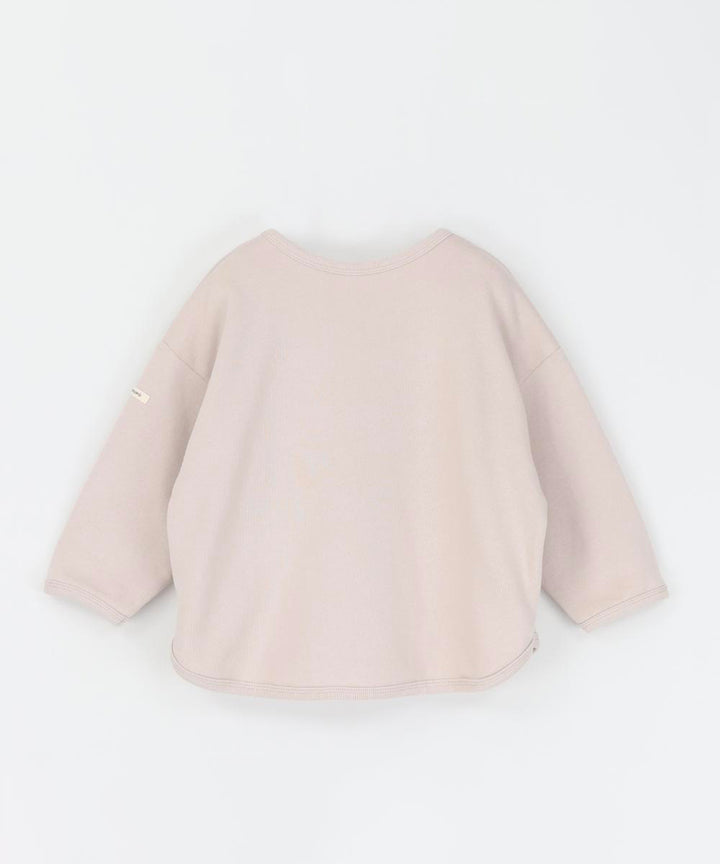 Ribbed Hemline Sweatshirt