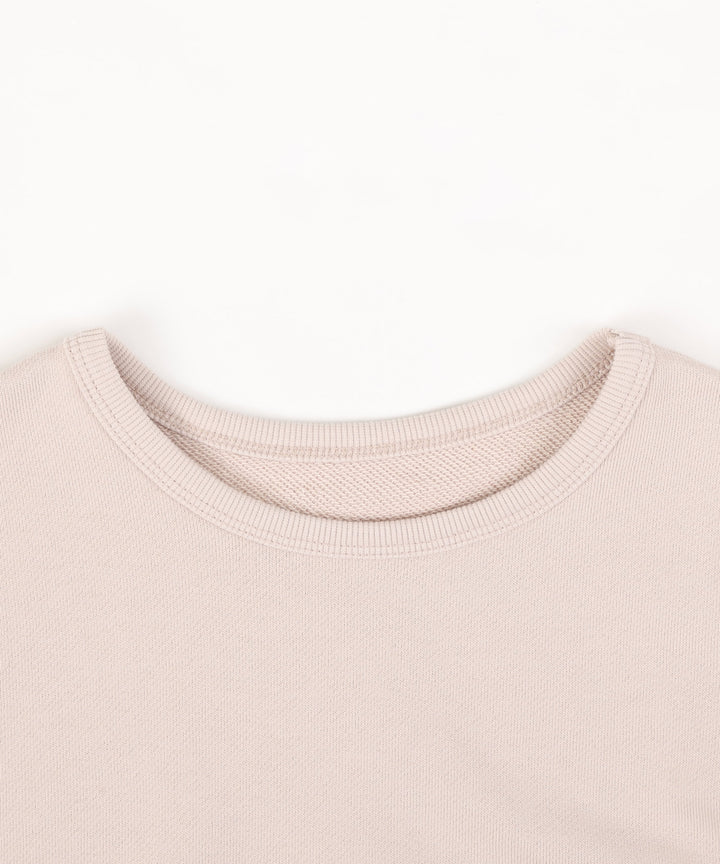 Ribbed Hemline Sweatshirt