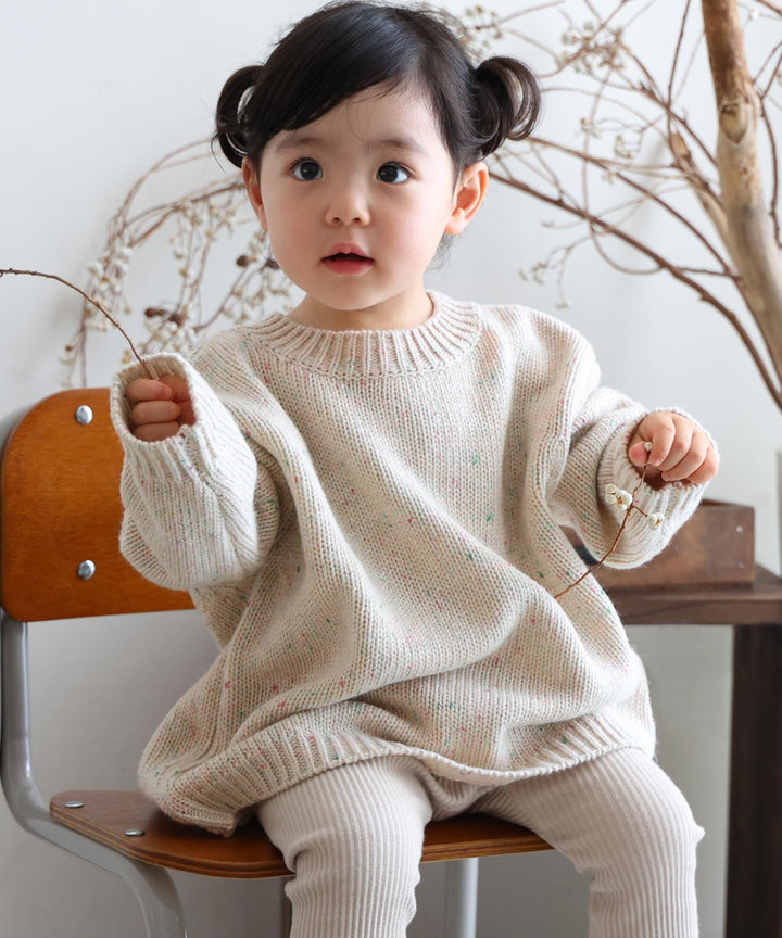 Color Nep Knit Sweater