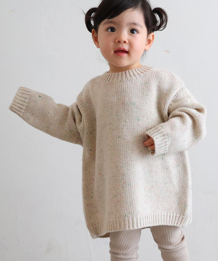 Color Nep Knit Sweater