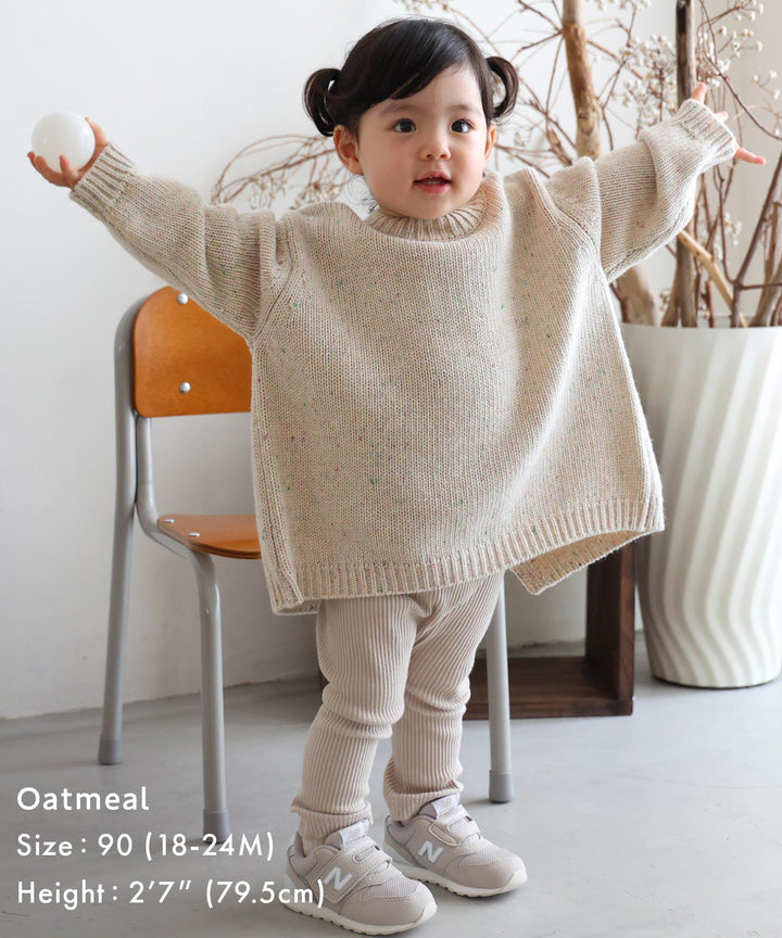 Color Nep Knit Sweater