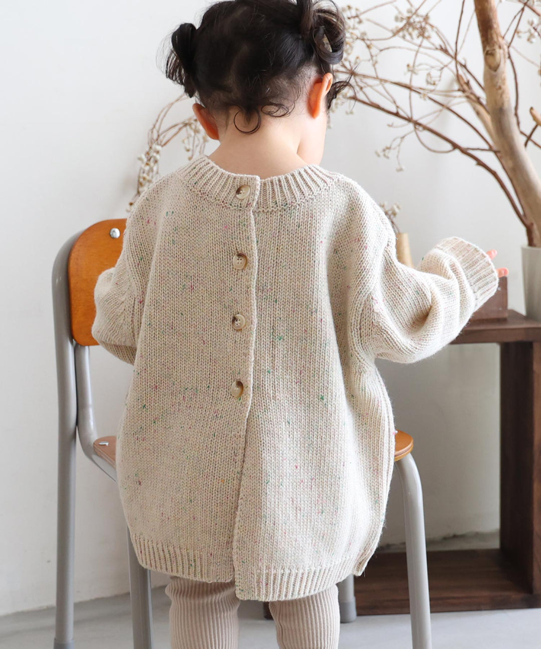 Color Nep Knit Sweater