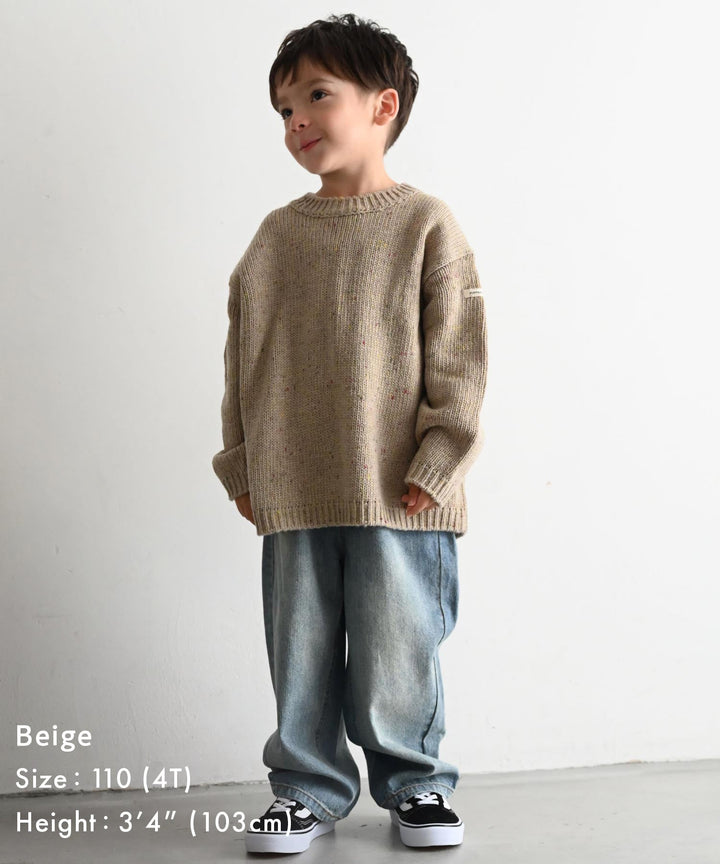 Color Nep Knit Sweater