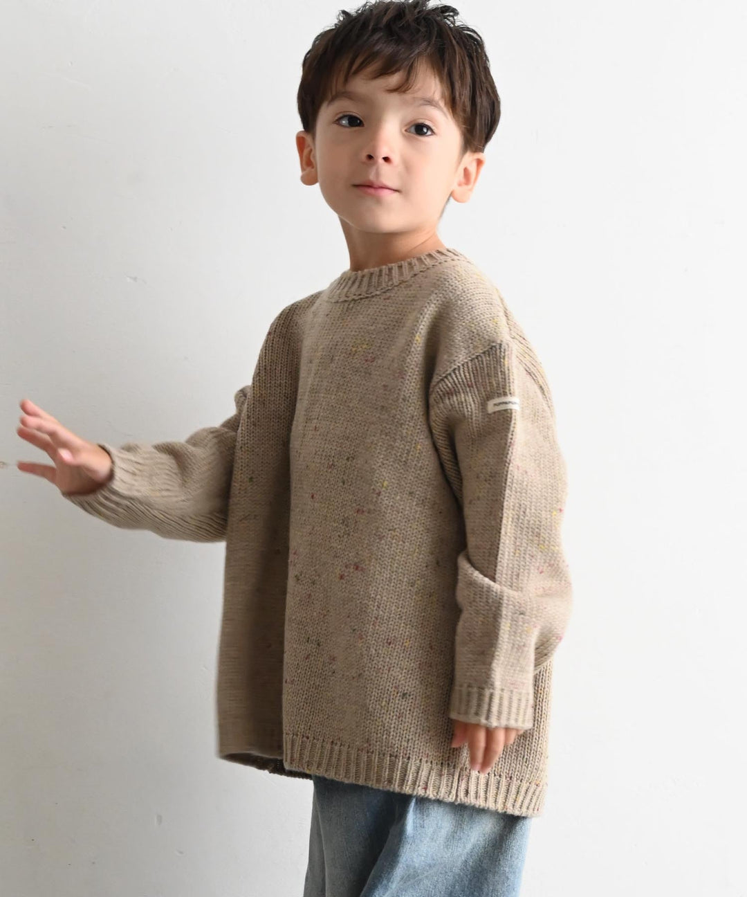 Color Nep Knit Sweater