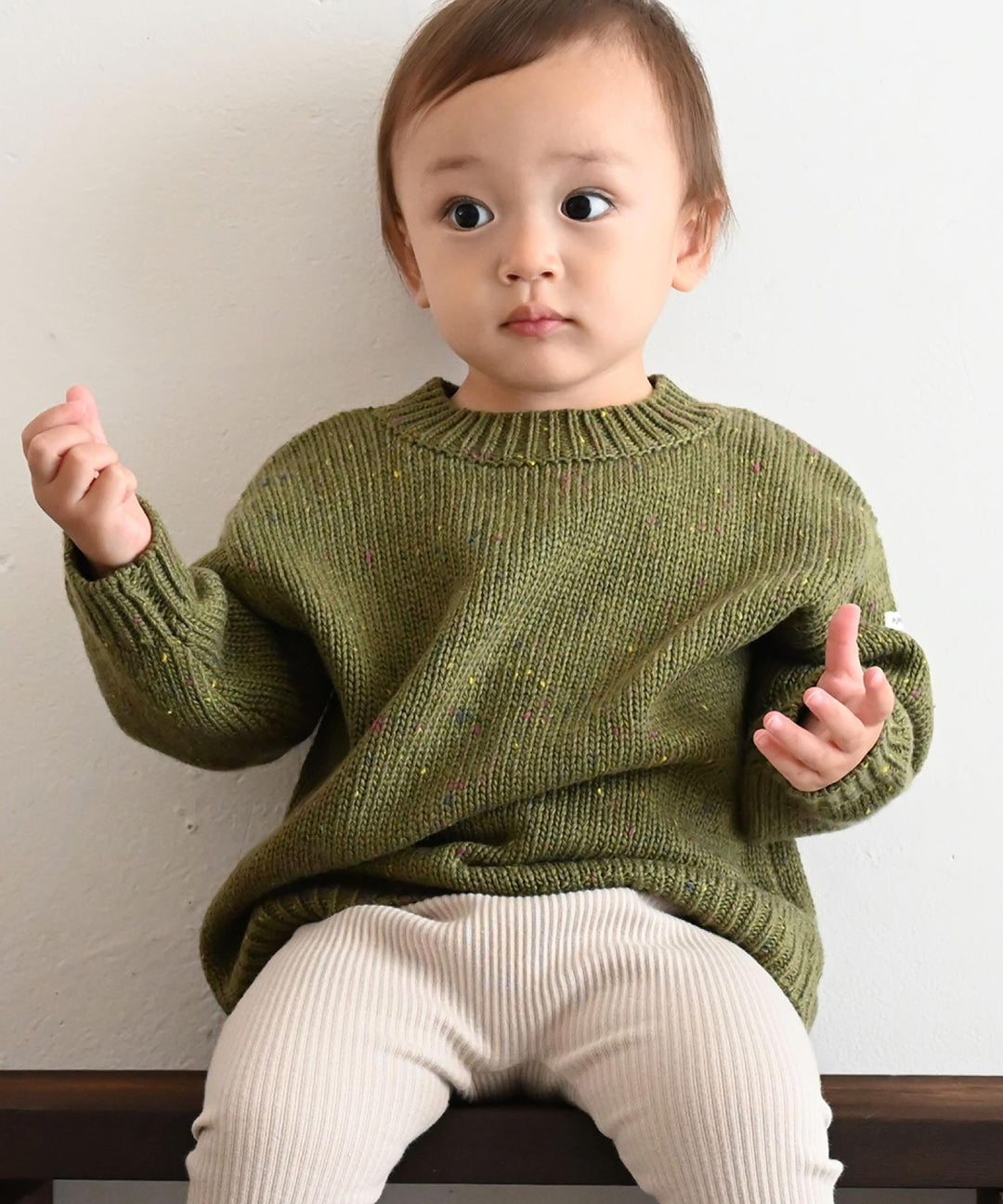 Color Nep Knit Sweater