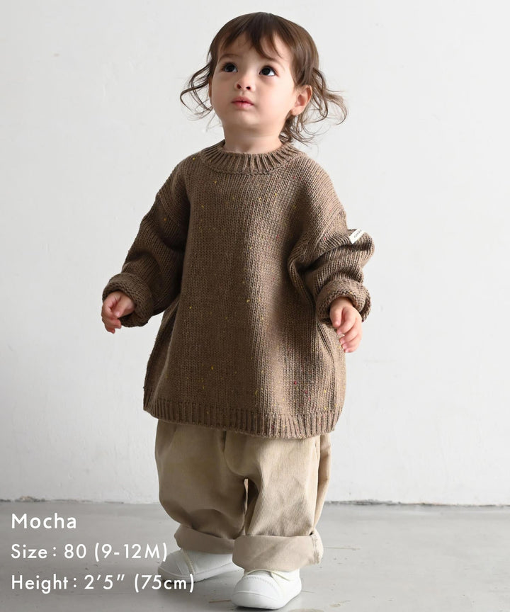 Color Nep Knit Sweater