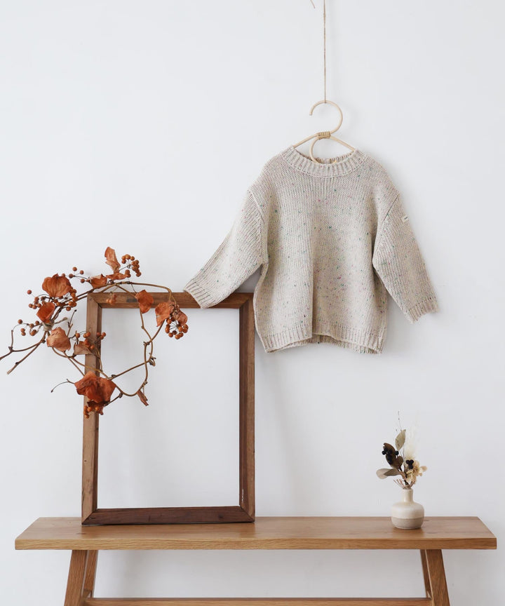 Color Nep Knit Sweater