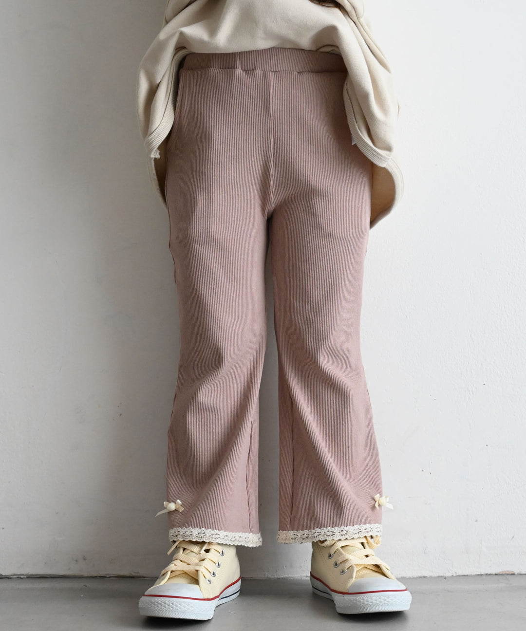 Ribbed Flare Pants