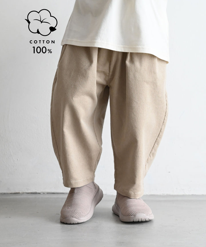 Pleated Corduroy Pants