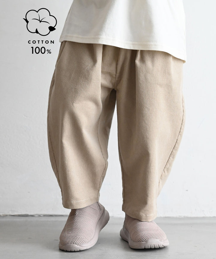 Pleated Corduroy Pants