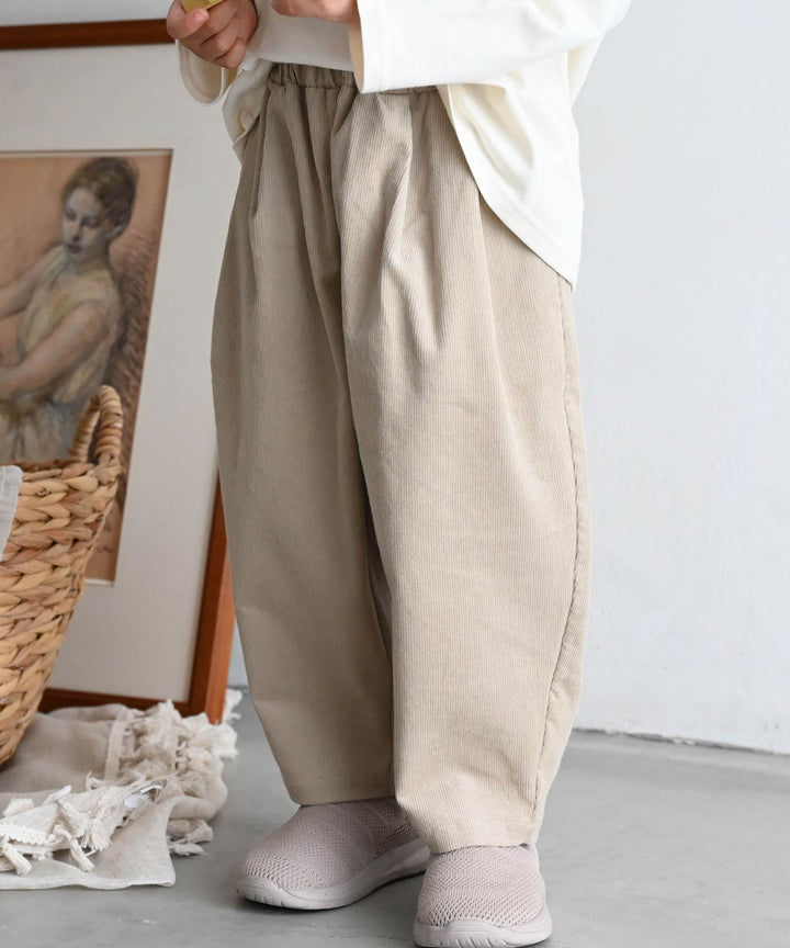 Pleated Corduroy Pants