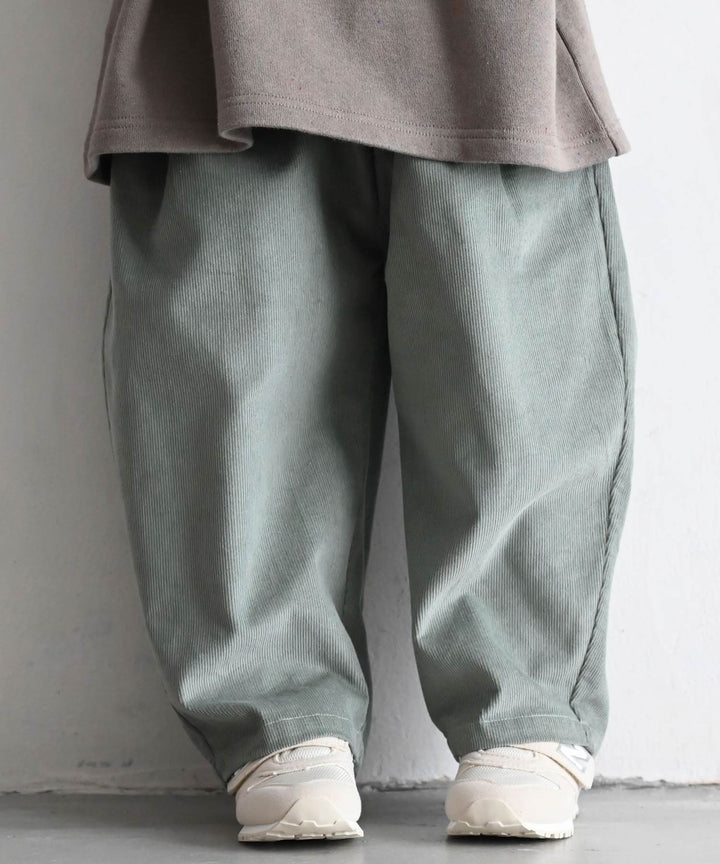 Pleated Corduroy Pants