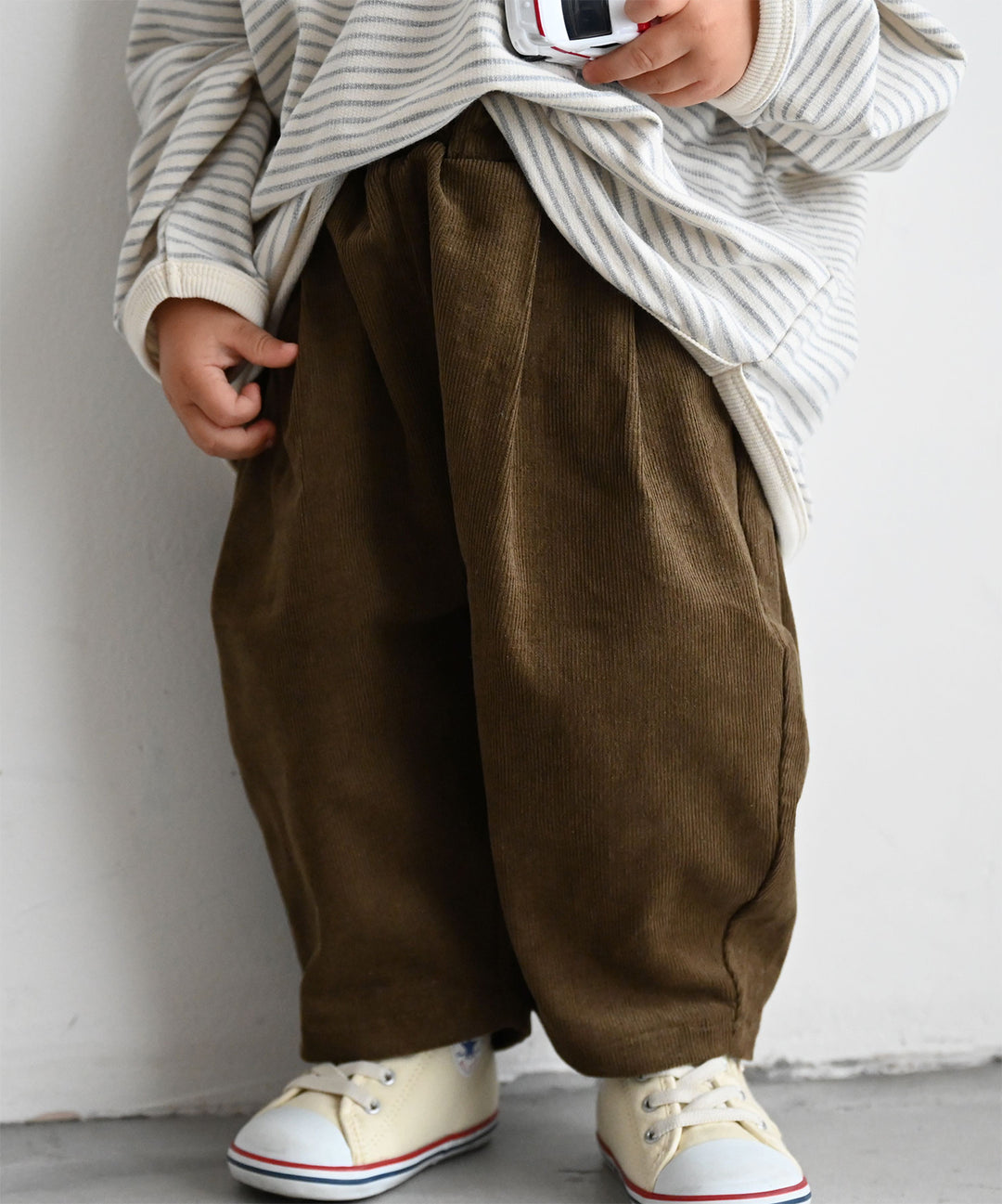 Pleated Corduroy Pants