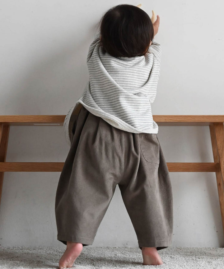 Pleated Corduroy Pants