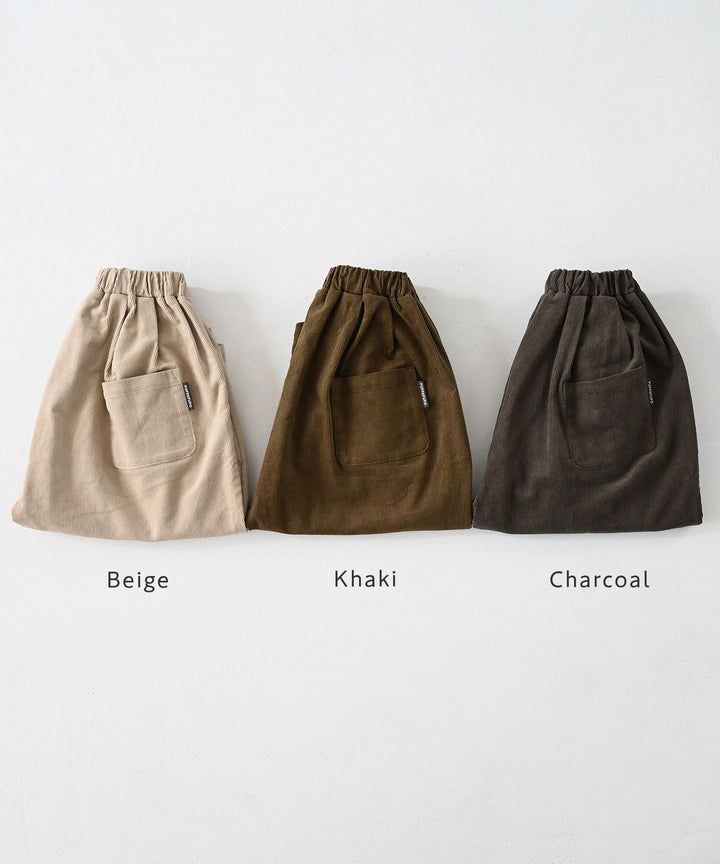 Pleated Corduroy Pants