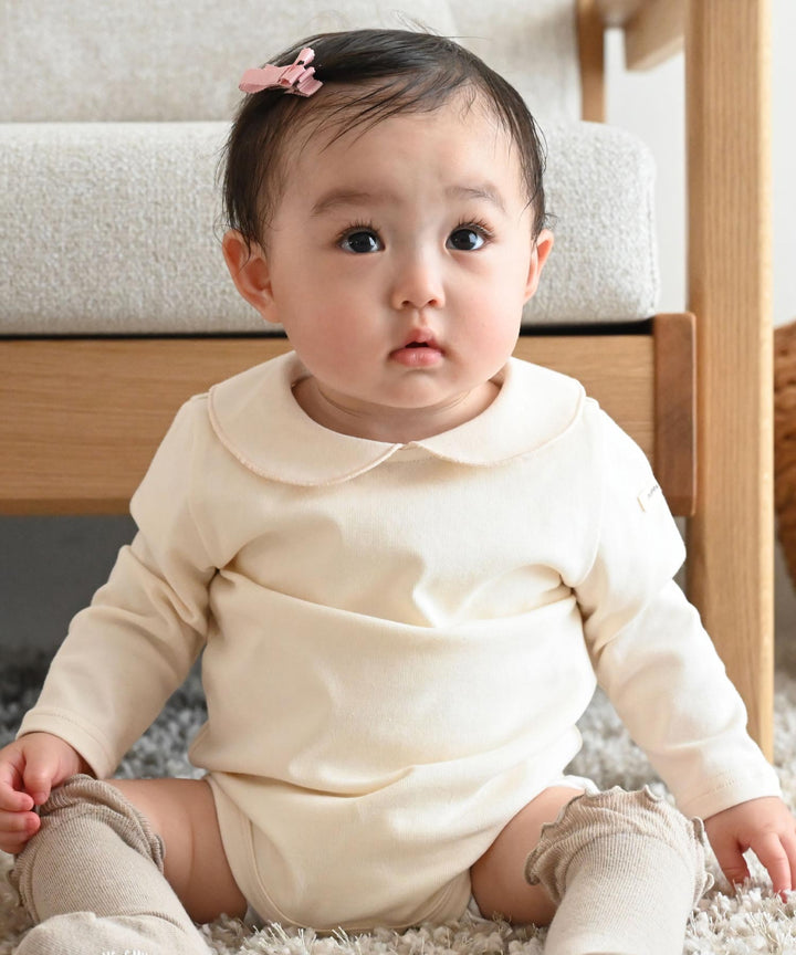 Long Sleeve Round Collar Romper