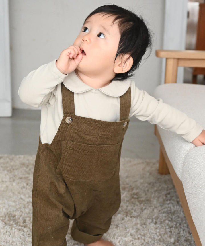 Long Sleeve Round Collar Romper