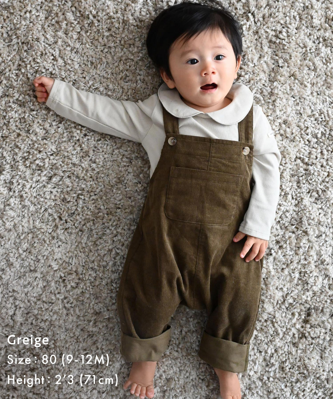 Long Sleeve Round Collar Romper