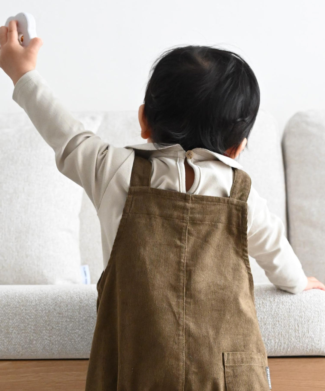 Long Sleeve Round Collar Romper