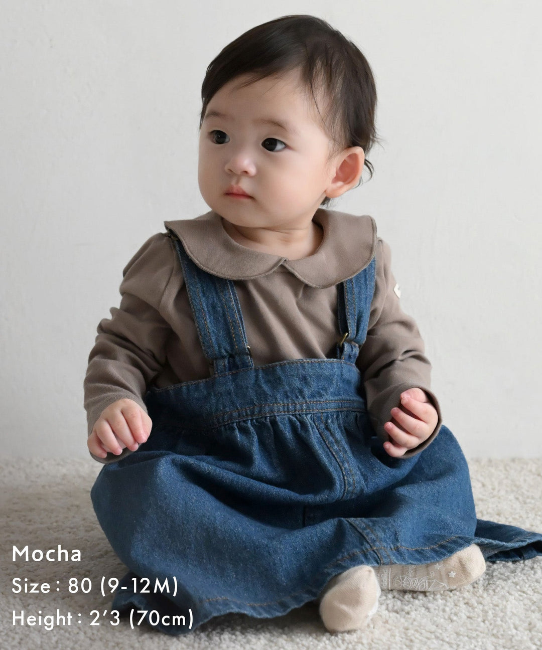 Long Sleeve Round Collar Romper
