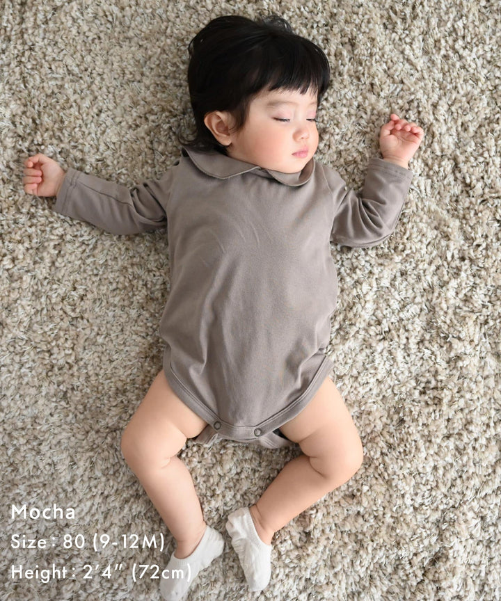 Long Sleeve Round Collar Romper