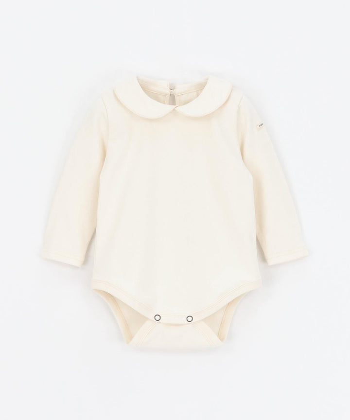 Long Sleeve Round Collar Romper