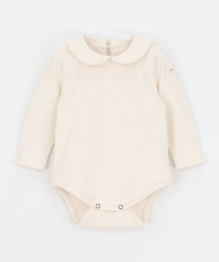 Long Sleeve Round Collar Romper