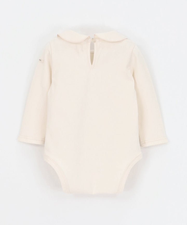 Long Sleeve Round Collar Romper