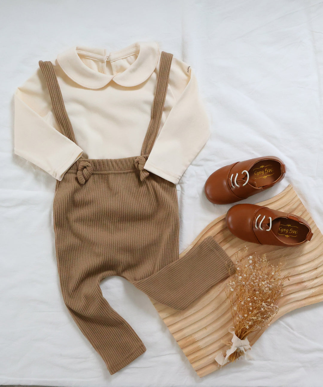 Long Sleeve Round Collar Romper