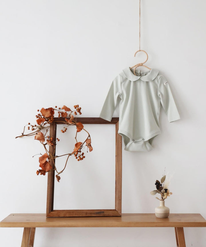 Long Sleeve Round Collar Romper