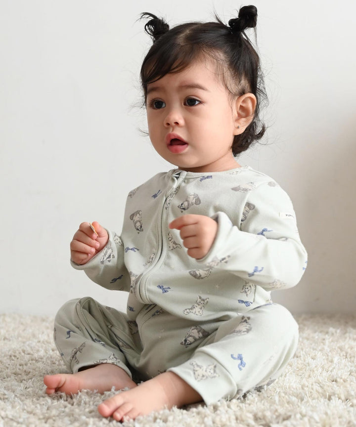 Double-Zip Long-Sleeve Coverall