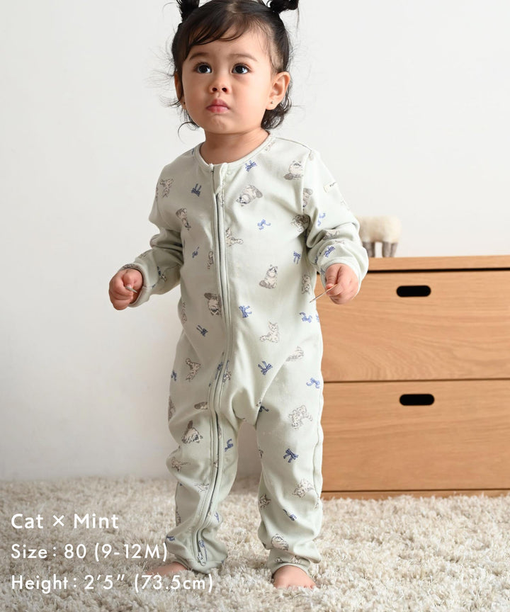 Double-Zip Long-Sleeve Coverall