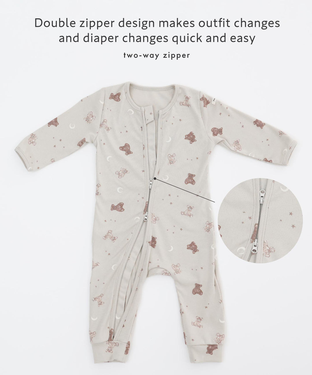 Double-Zip Long-Sleeve Coverall