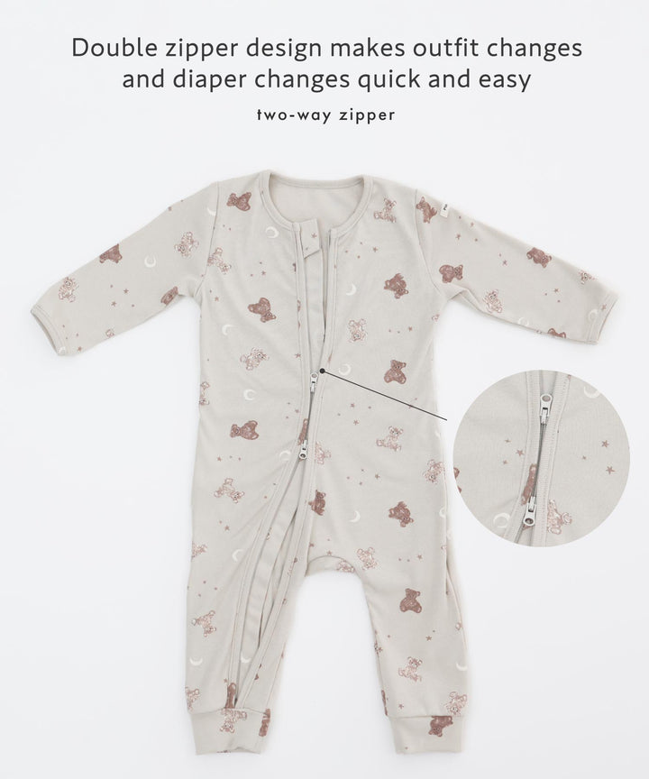 Double-Zip Long-Sleeve Coverall