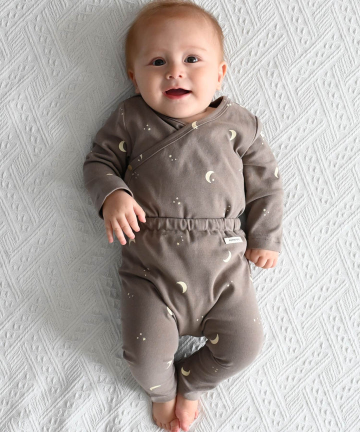 Long-Sleeve Romper Set (Top and Bottom)