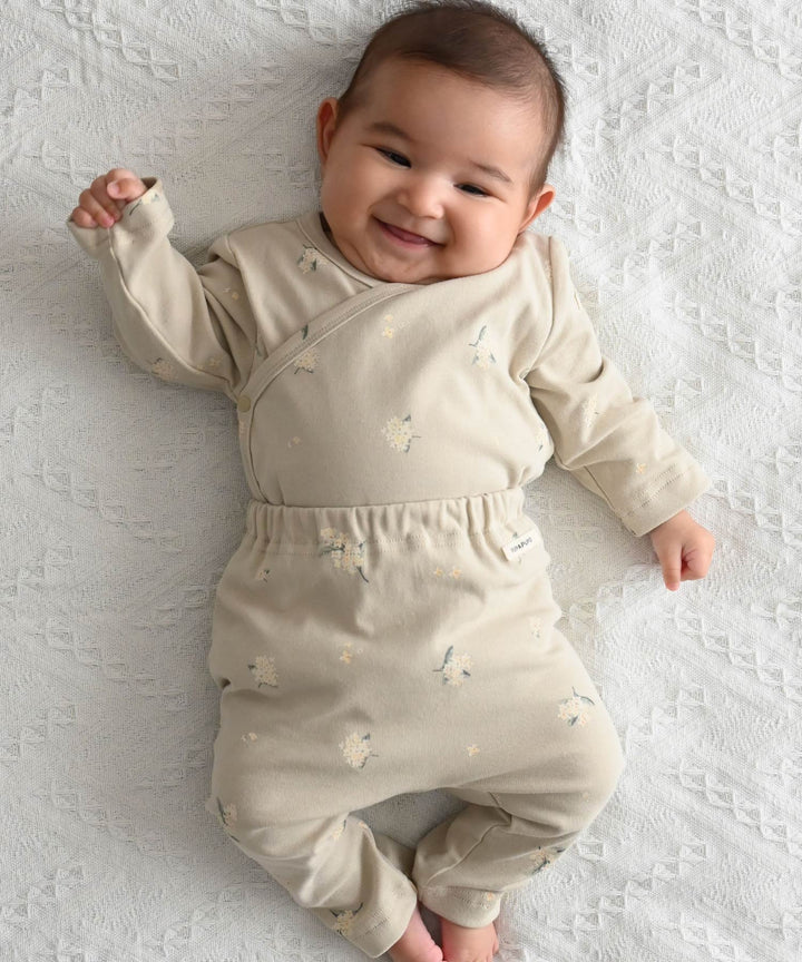 Long-Sleeve Romper Set (Top and Bottom)