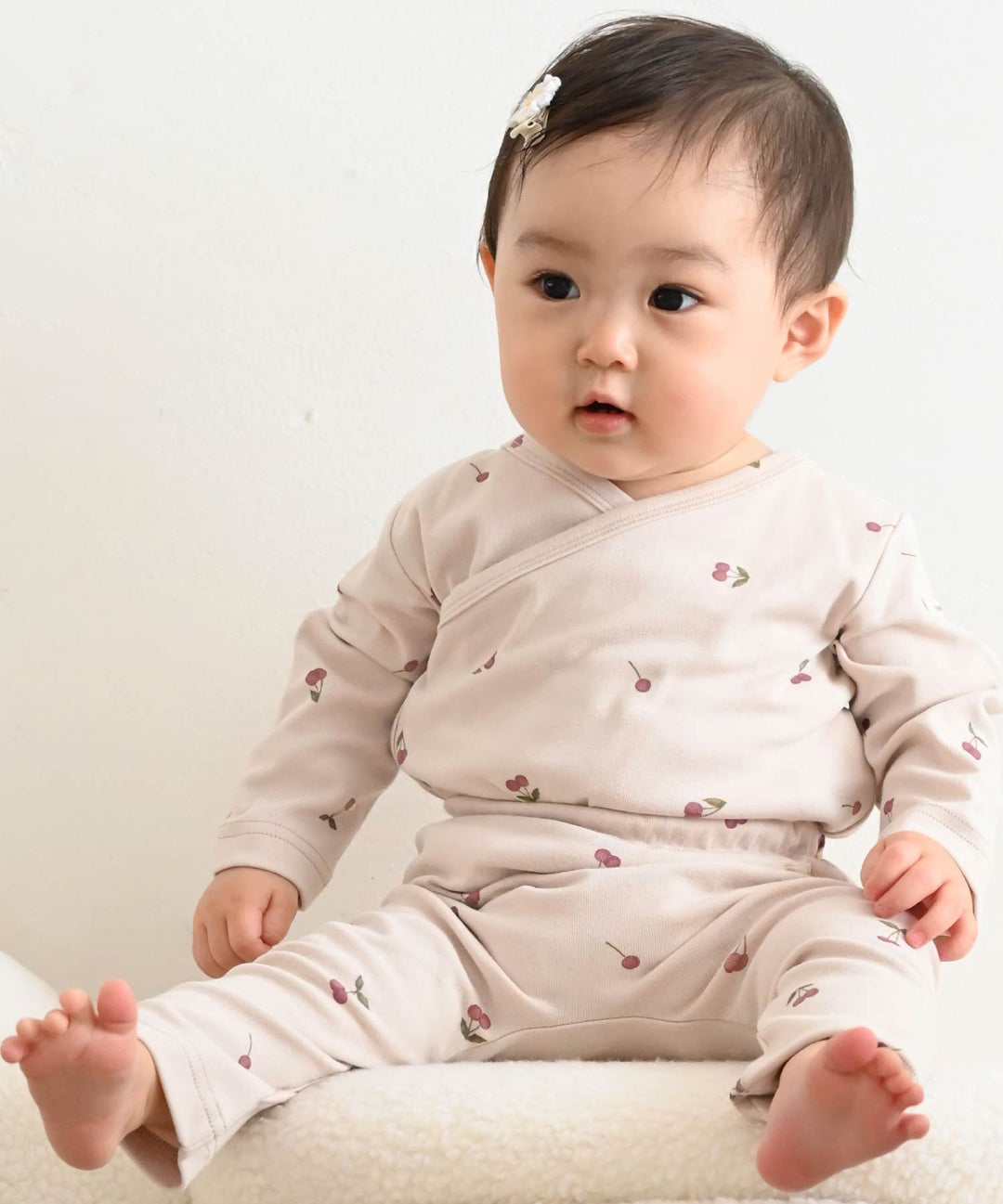 Long-Sleeve Romper Set (Top and Bottom)