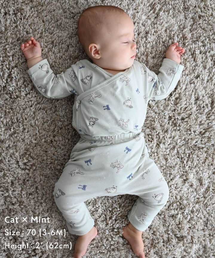 Long-Sleeve Romper Set (Top and Bottom)